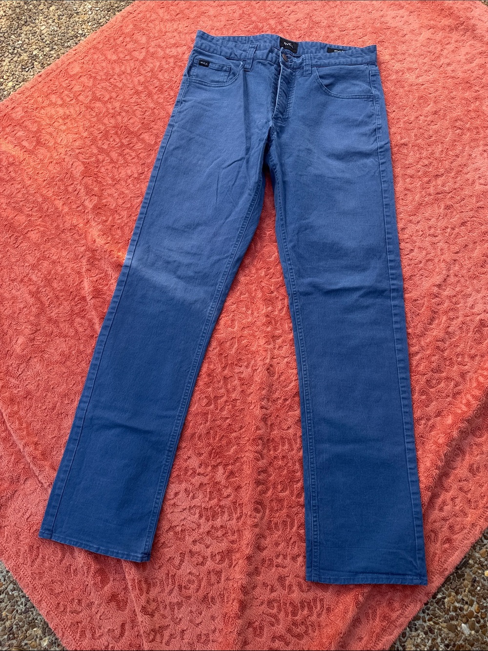 Men's RVCA Blue STAY RVCA Pants - Size 30